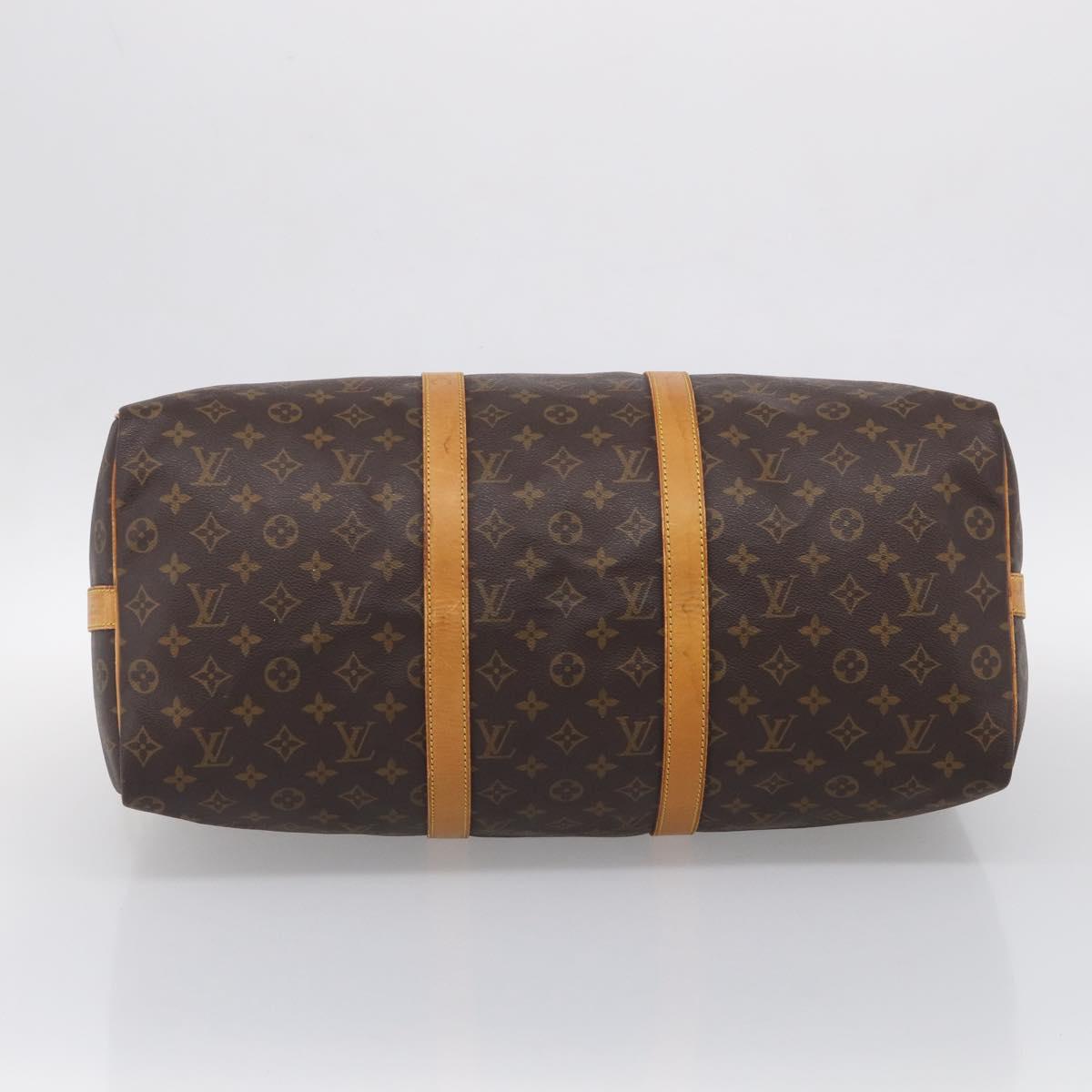 LOUIS VUITTON Monogram Keepall Bandouliere 50 Boston Bag M41416 LV Auth ep16549A