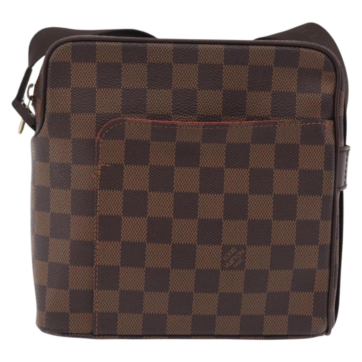 LOUIS VUITTON Damier Ebene Olaf PM Shoulder Bag N41442 LV Auth ep16581V