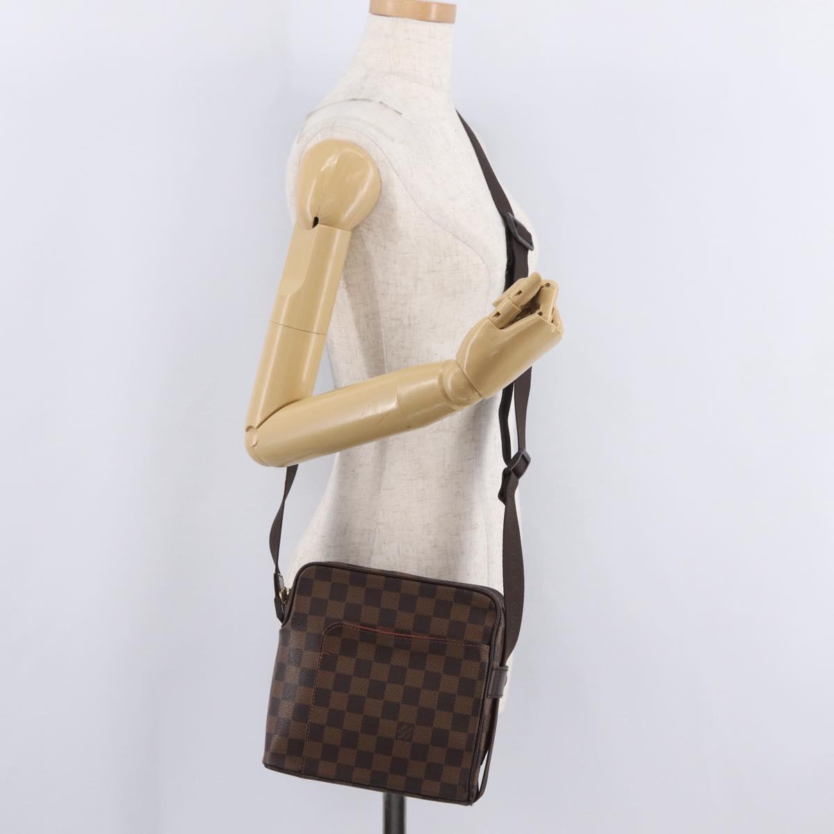 LOUIS VUITTON Damier Ebene Olaf PM Shoulder Bag N41442 LV Auth ep16581V