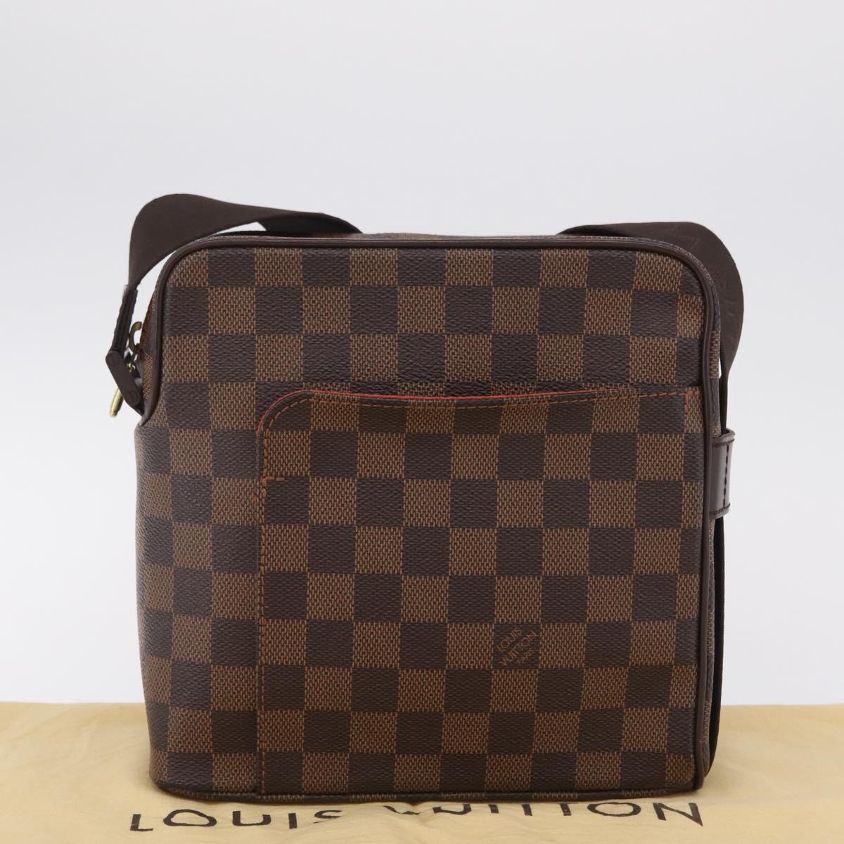 LOUIS VUITTON Damier Ebene Olaf PM Shoulder Bag N41442 LV Auth ep16581V