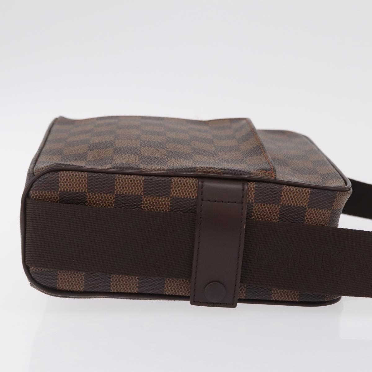 LOUIS VUITTON Damier Ebene Olaf PM Shoulder Bag N41442 LV Auth ep16581V