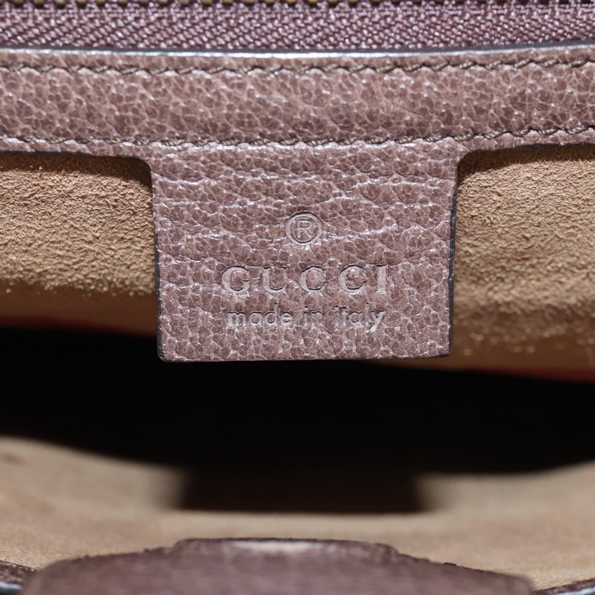 GUCCI GG Supreme Tote Bag PVC 2way Beige Red 450950 Auth ep16594A