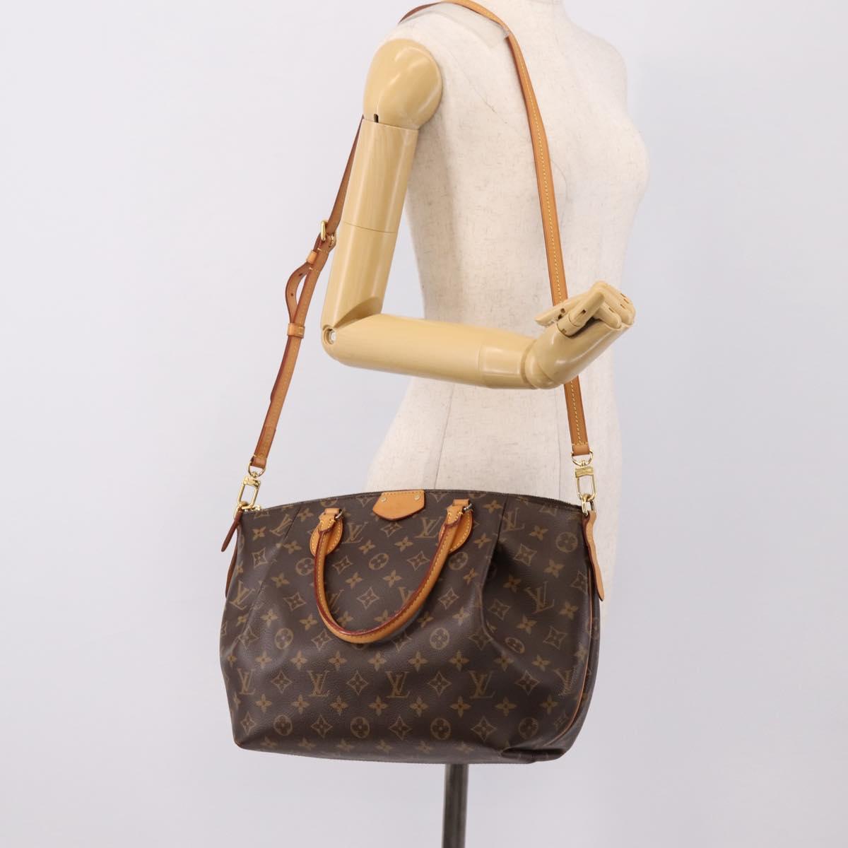 LOUIS VUITTON Monogram Turen MM Hand Bag M48814 LV Auth ep16623A