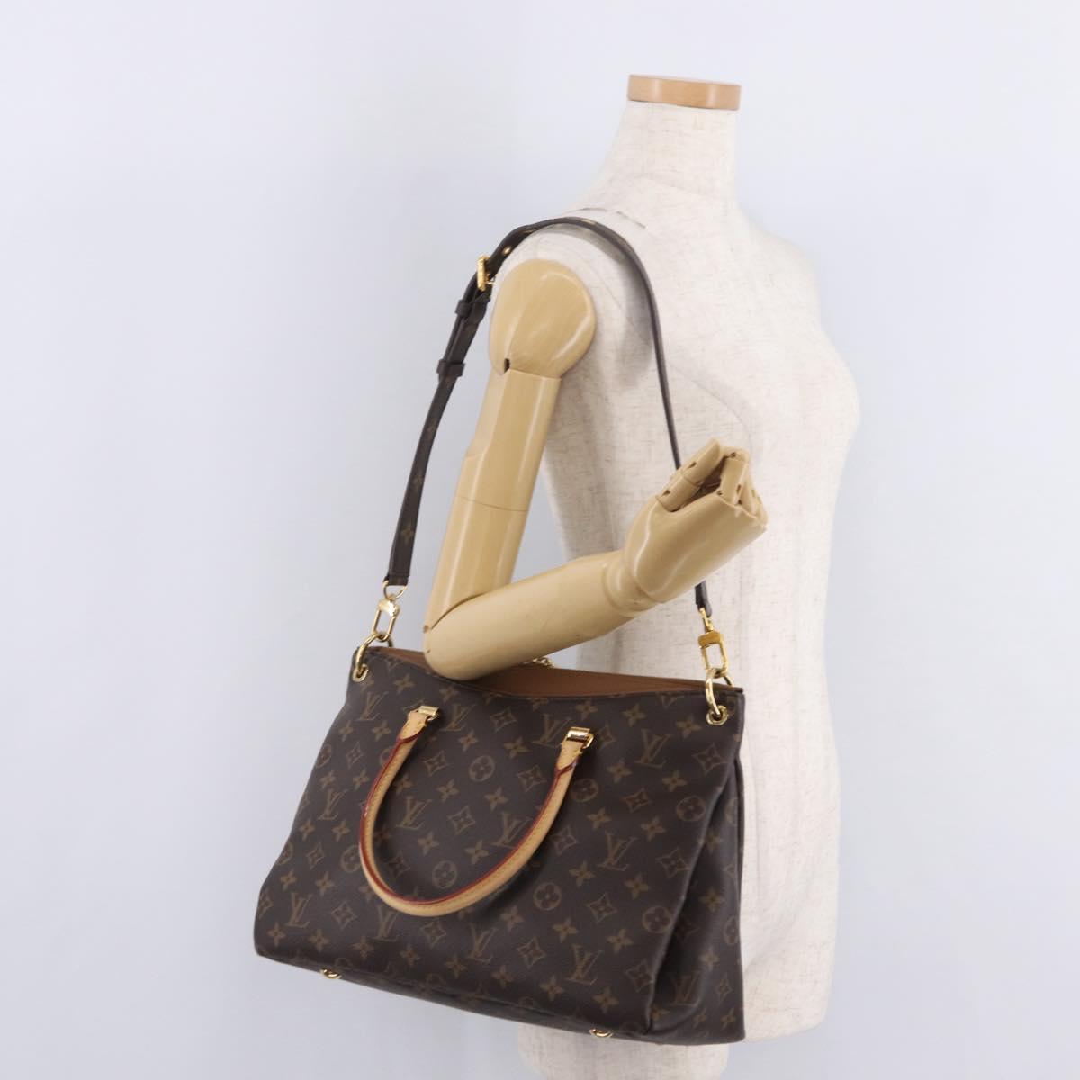 LOUIS VUITTON Monogram Pallas MM Hand Bag M40907 LV Auth ep16632M