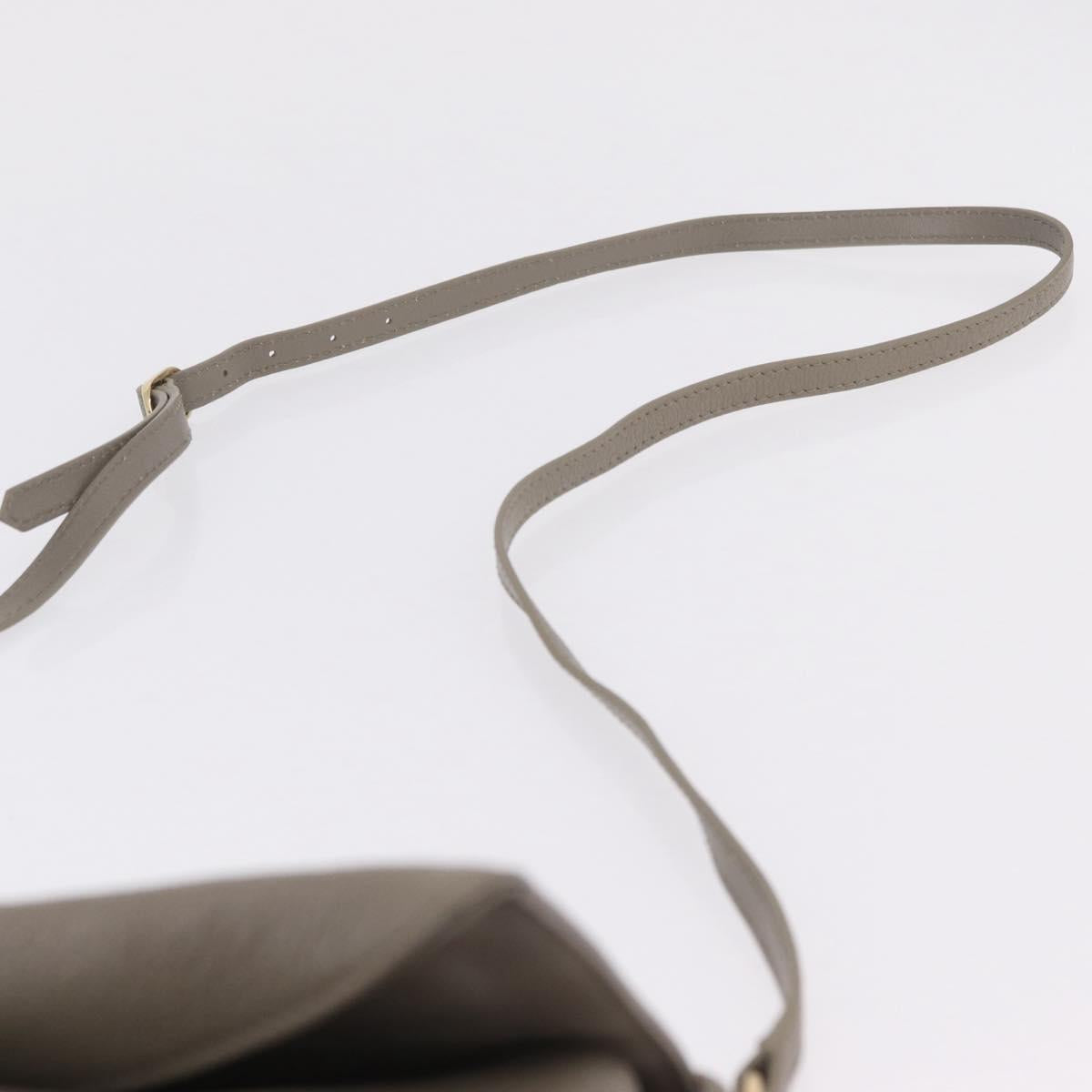 Balenciaga Classic Envelope Shoulder Bag Leather Beige Gold 390167 Auth ep16634M
