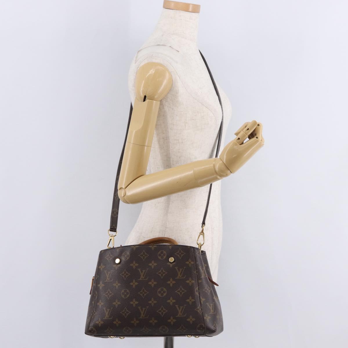 LOUIS VUITTON Monogram Montaigne BB Hand Bag 2way M41055 LV Auth ep16643V