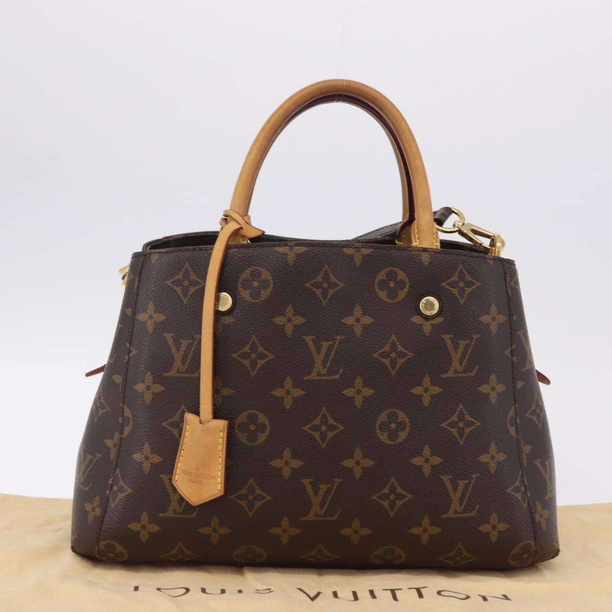 LOUIS VUITTON Monogram Montaigne BB Hand Bag 2way M41055 LV Auth ep16643V