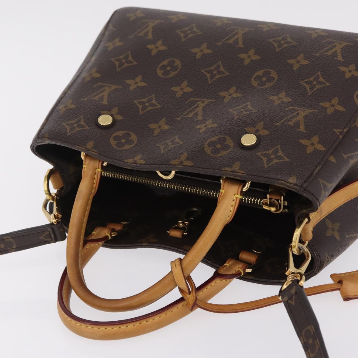 LOUIS VUITTON Monogram Montaigne BB Hand Bag 2way M41055 LV Auth ep16643V