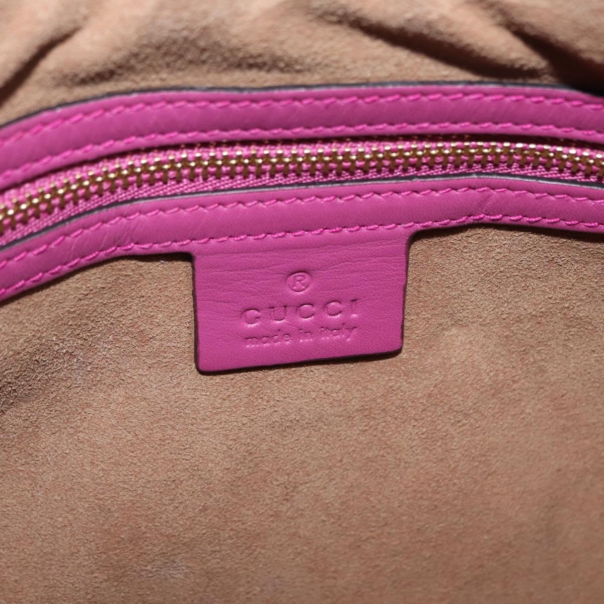 GUCCI GG Supreme Hand Bag PVC 2way Beige Gold Tone 409534 Auth ep16669V