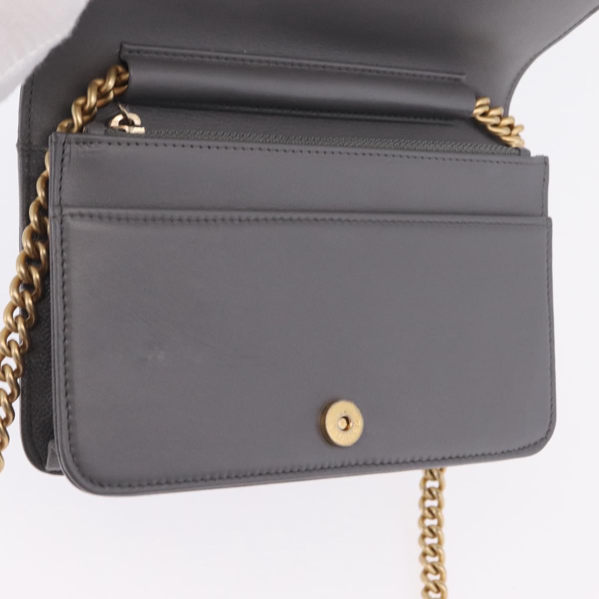 CHANEL Boy Chanel Matelasse Chain Shoulder Wallet Caviar Skin CC Auth ep16675SAM