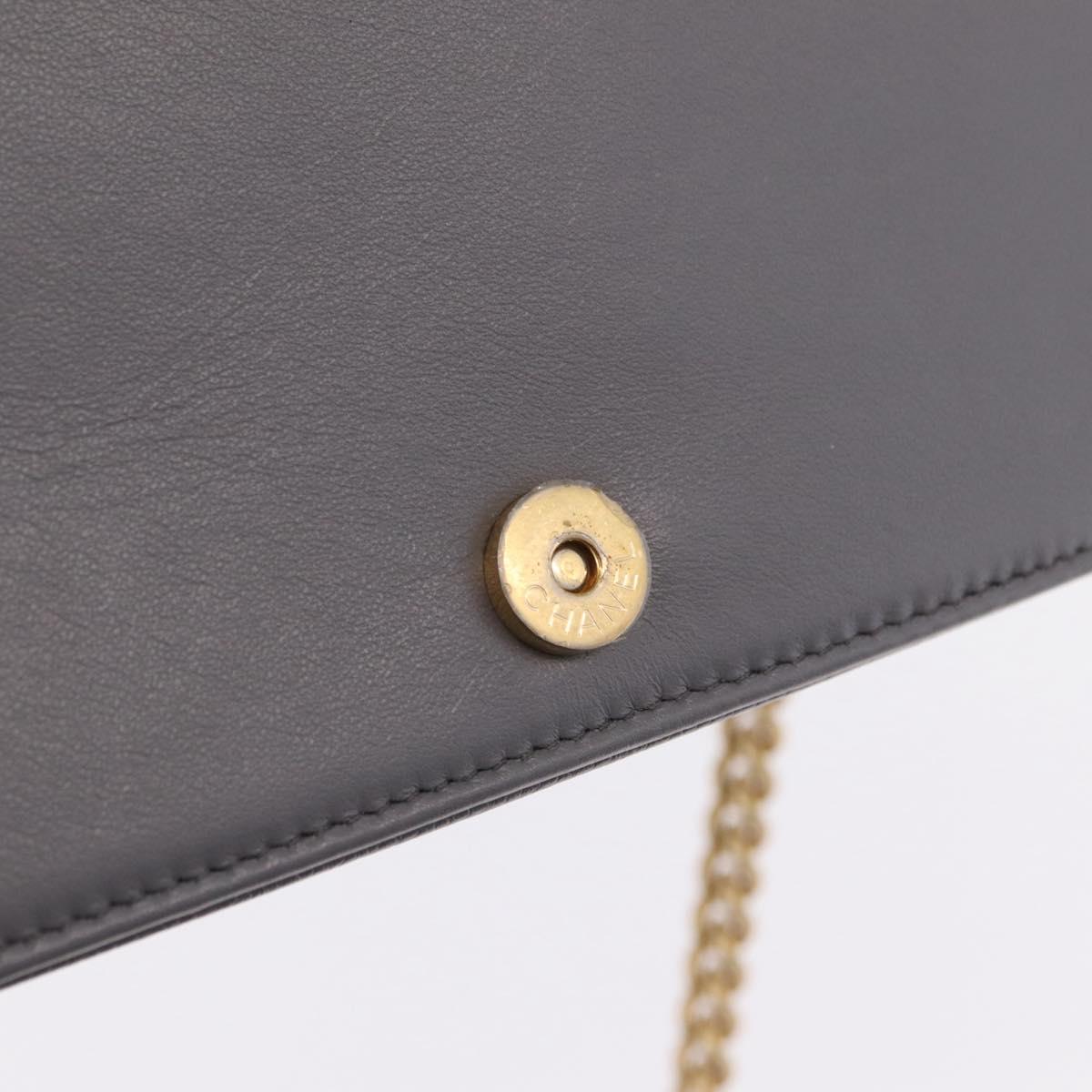 CHANEL Boy Chanel Matelasse Chain Shoulder Wallet Caviar Skin CC Auth ep16675SAM