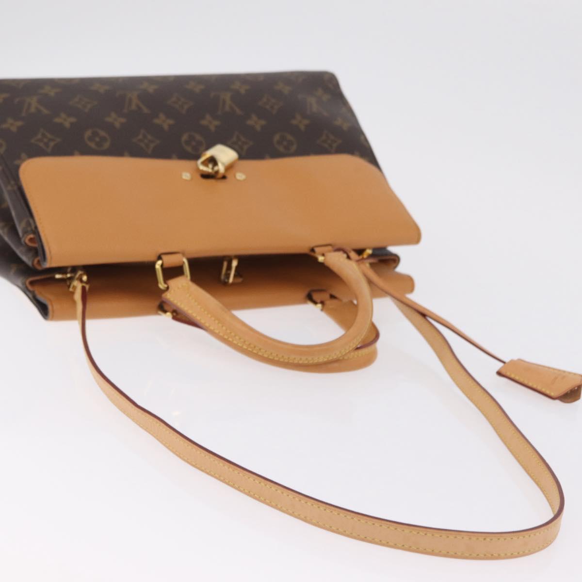 LOUIS VUITTON Monogram Venus Hand Bag 2way Beige M43450 LV Auth ep16683M