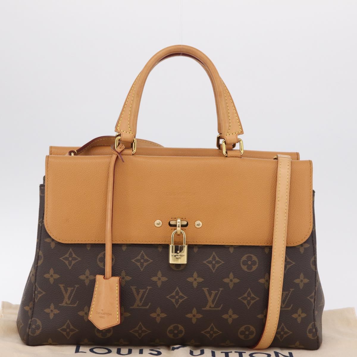 LOUIS VUITTON Monogram Venus Hand Bag 2way Beige M43450 LV Auth ep16683M