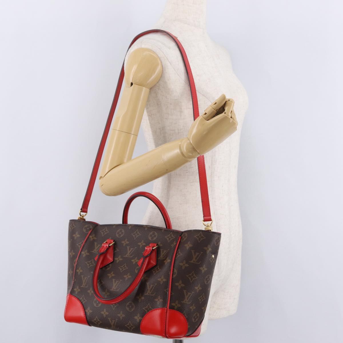 LOUIS VUITTON Monogram Phoenix PM Hand Bag Red M41537 LV Auth ep16687SAM