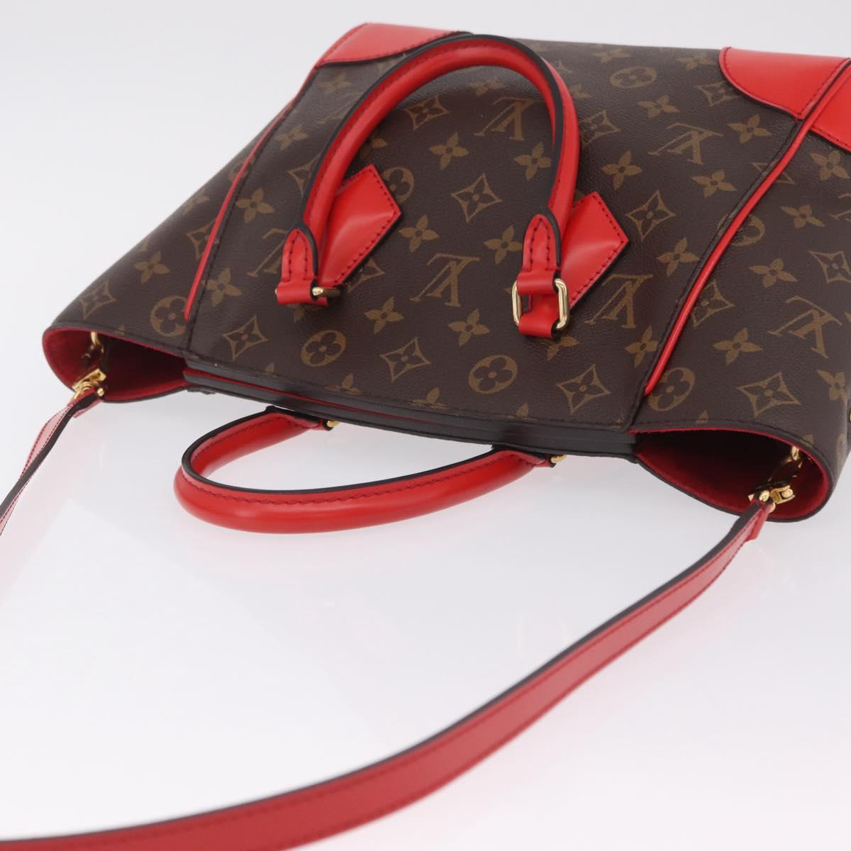 LOUIS VUITTON Monogram Phoenix PM Hand Bag Red M41537 LV Auth ep16687SAM