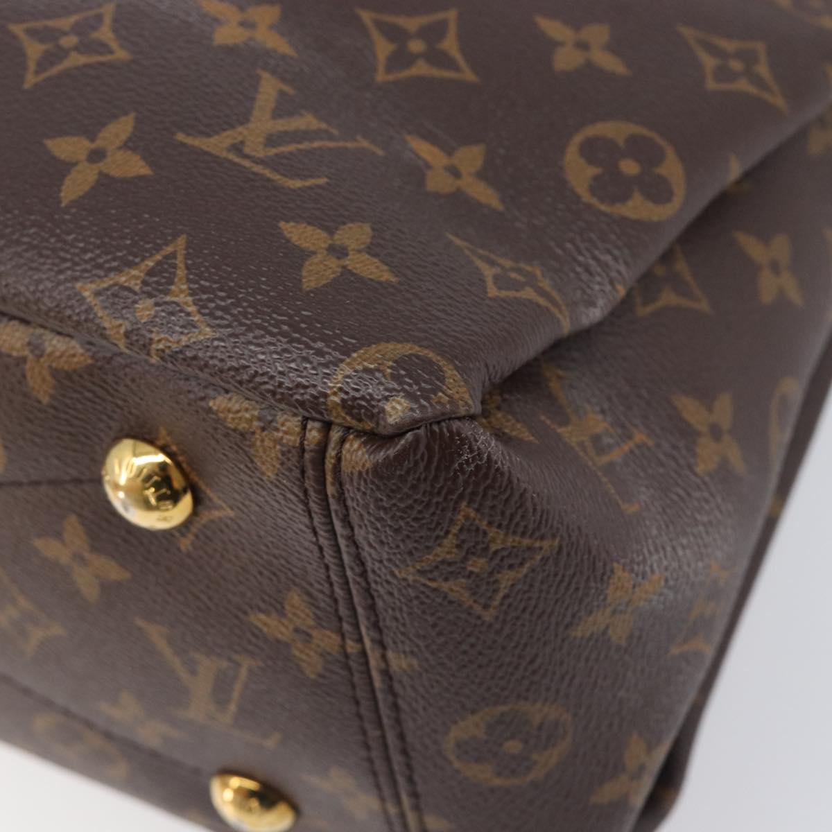 LOUIS VUITTON Monogram Pallas MM Hand Bag 2way Red M41175 LV Auth ep16688V