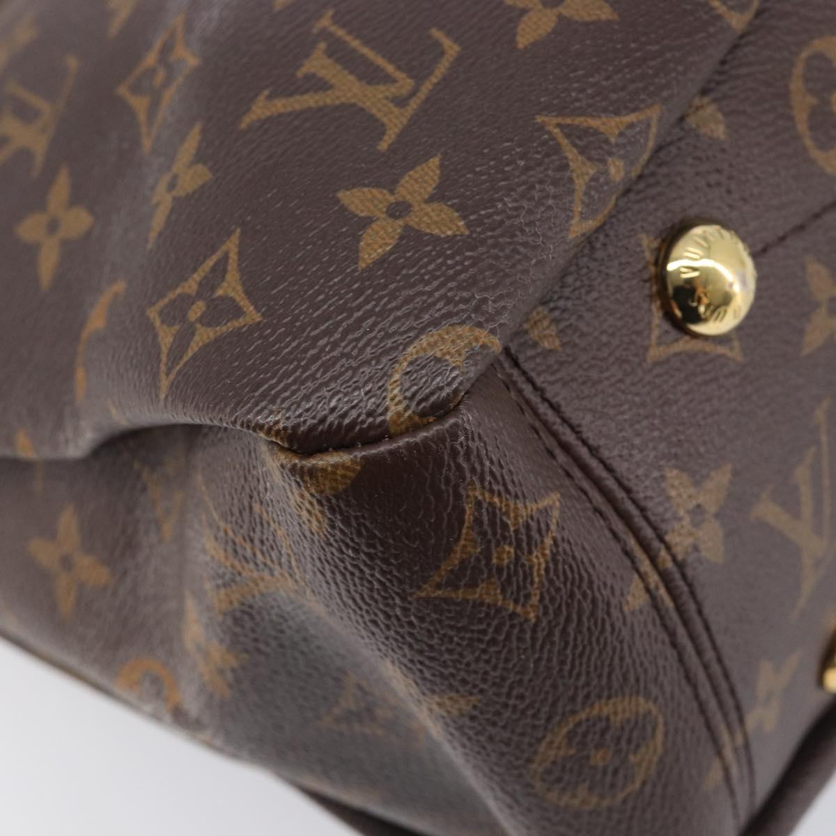 LOUIS VUITTON Monogram Pallas MM Hand Bag 2way Red M41175 LV Auth ep16688V