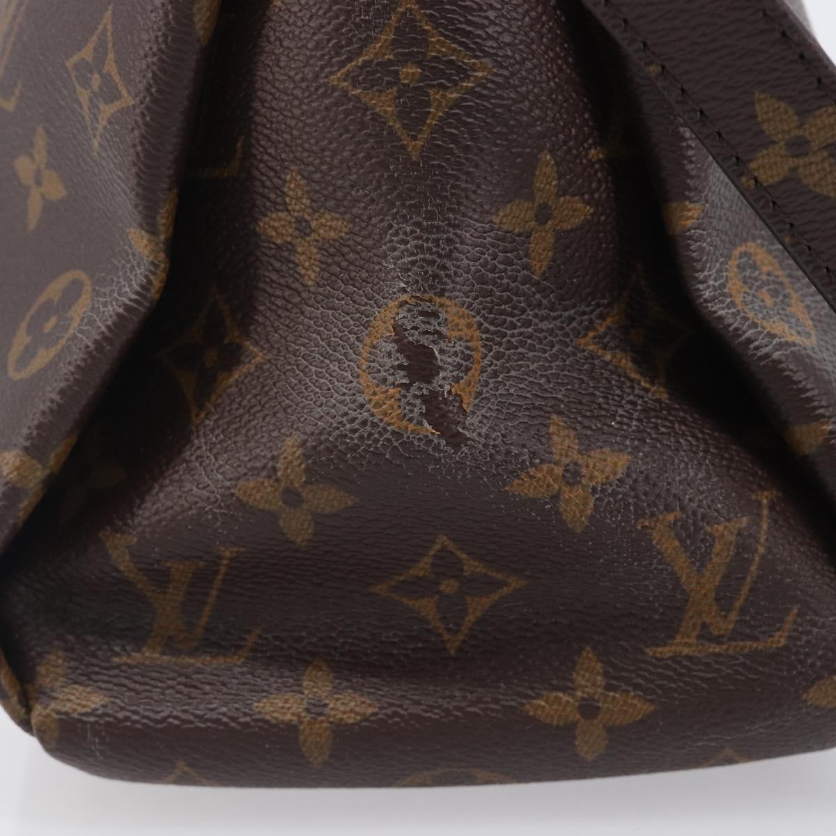 LOUIS VUITTON Monogram Pallas MM Hand Bag 2way Red M41175 LV Auth ep16688V