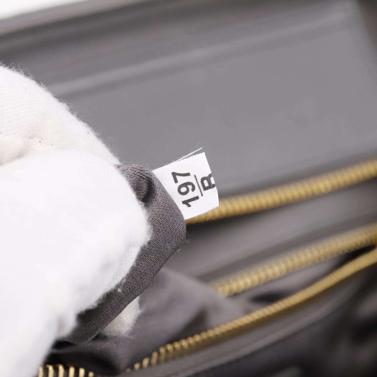 Miu Miu Matelasse Hand Bag Leather 2way Gray Gold Tone Auth ep16690V