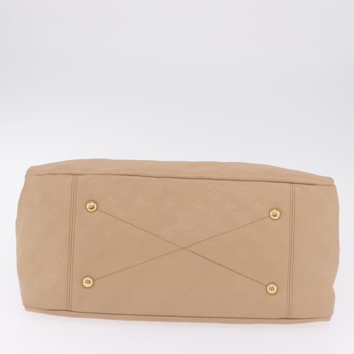 LOUIS VUITTON Monogram Empreinte Artsy MM Bag Beige M93449 LV Auth ep16696V