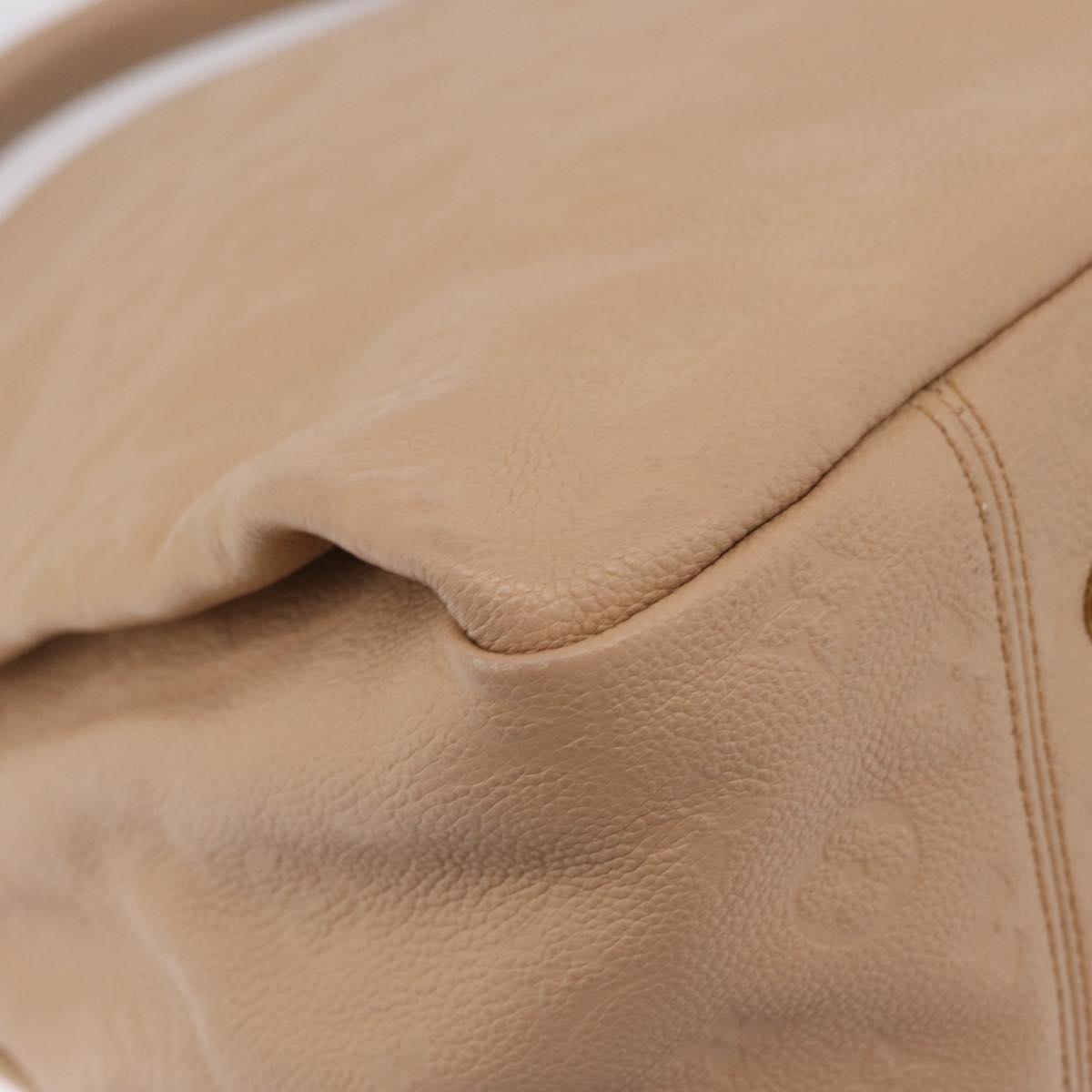 LOUIS VUITTON Monogram Empreinte Artsy MM Bag Beige M93449 LV Auth ep16696V