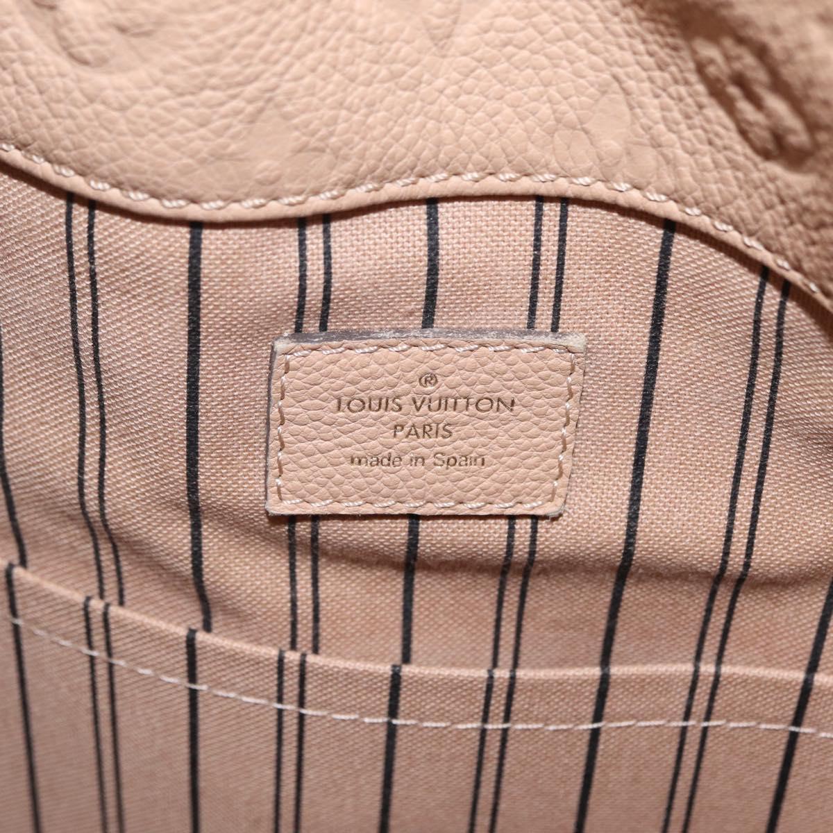 LOUIS VUITTON Monogram Empreinte Artsy MM Bag Beige M93449 LV Auth ep16696V