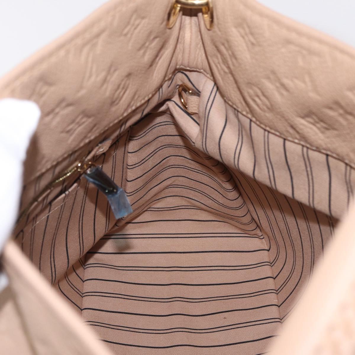 LOUIS VUITTON Monogram Empreinte Artsy MM Bag Beige M93449 LV Auth ep16696V