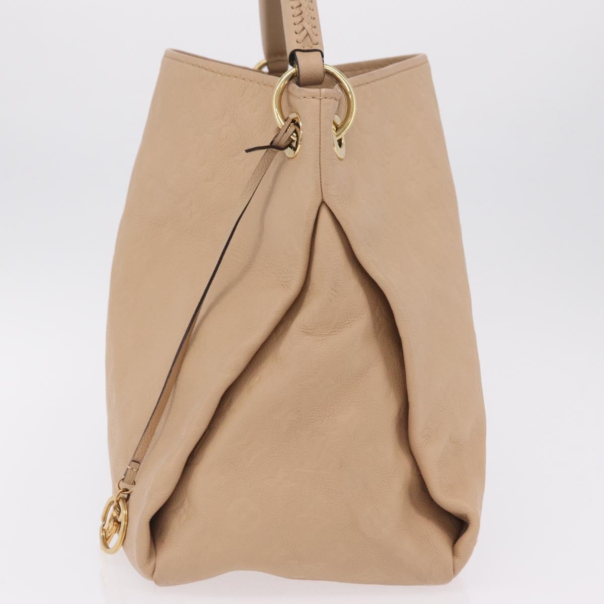 LOUIS VUITTON Monogram Empreinte Artsy MM Bag Beige M93449 LV Auth ep16696V