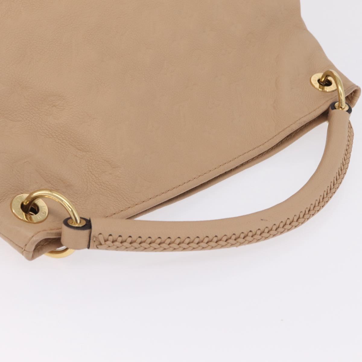 LOUIS VUITTON Monogram Empreinte Artsy MM Bag Beige M93449 LV Auth ep16696V