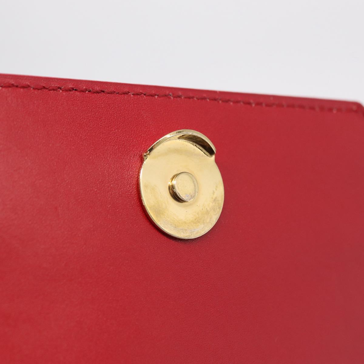 Saint Laurent Betty Chain Shoulder Bag Leather Red Gold 314515 Auth ep16701V
