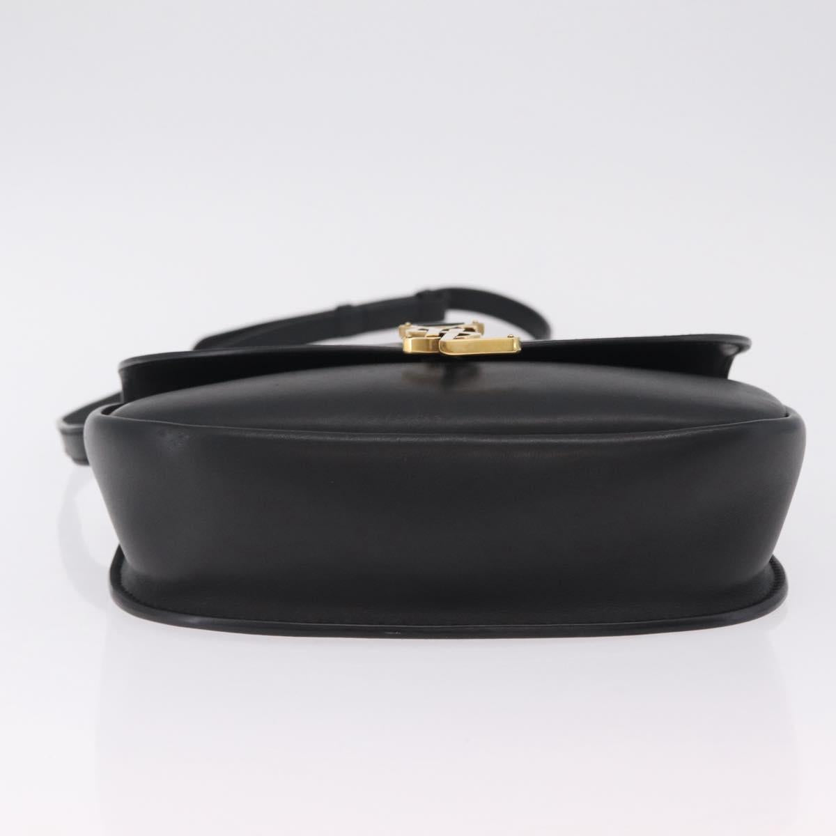 Saint Laurent Kaia Small Satchel Shoulder Bag Leather Black 634818 Auth ep16716V