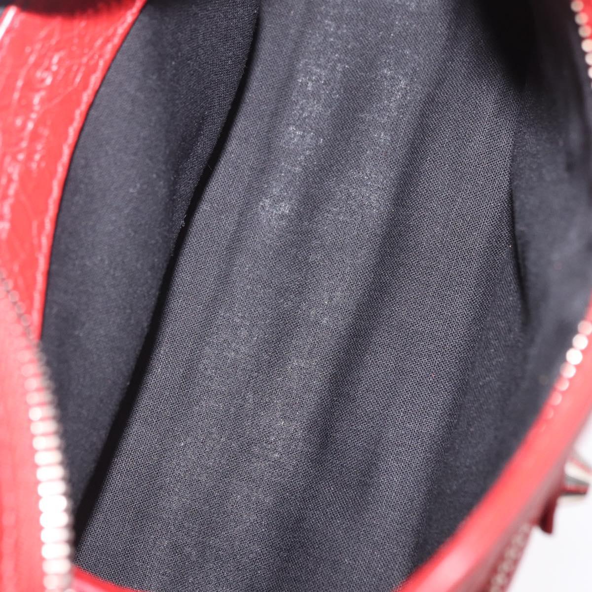 Balenciaga Classic Mini City Hand Bag Leather 2way Red 300295 Auth ep16728M