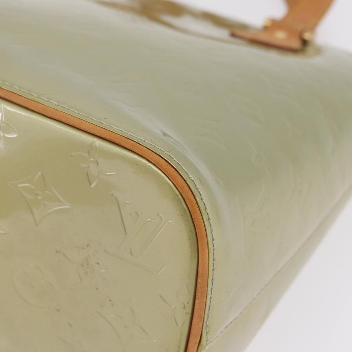 LOUIS VUITTON Monogram Vernis Houston Hand Bag Gris M91053 LV Auth ep16746