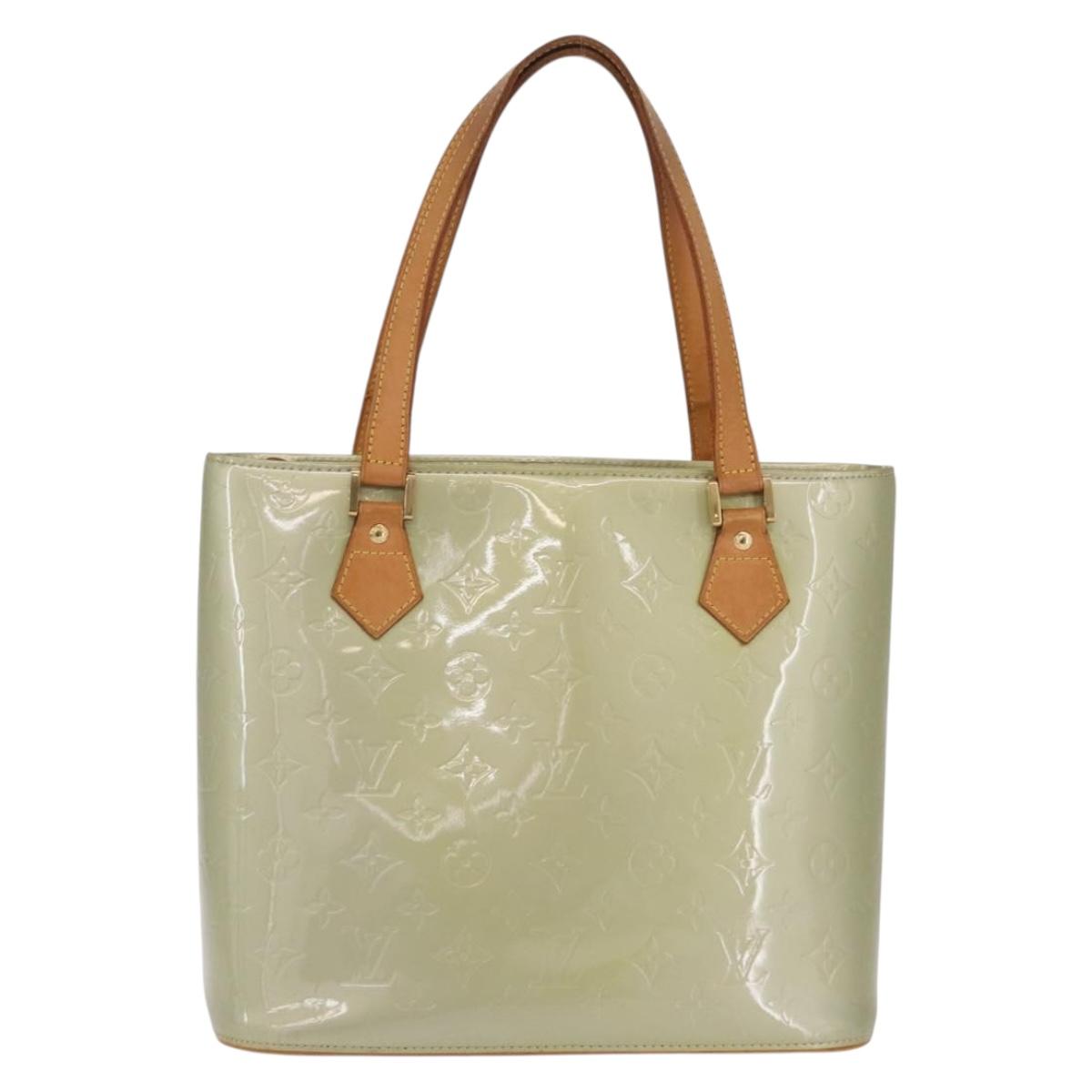 LOUIS VUITTON Monogram Vernis Houston Hand Bag Gris M91053 LV Auth ep16746