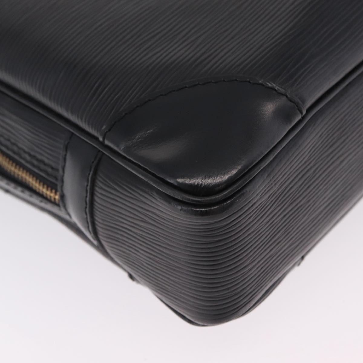 LOUIS VUITTON Epi Porte Documents Voyage Business Bag Black M54472 Auth ep16753