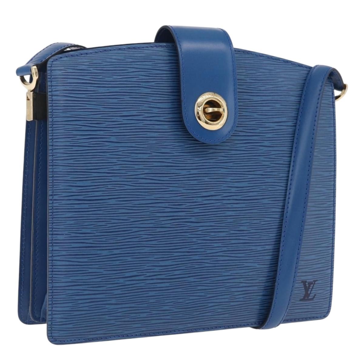 LOUIS VUITTON Epi Capuchin Shoulder Bag Blue M52345 LV Auth ep16754A