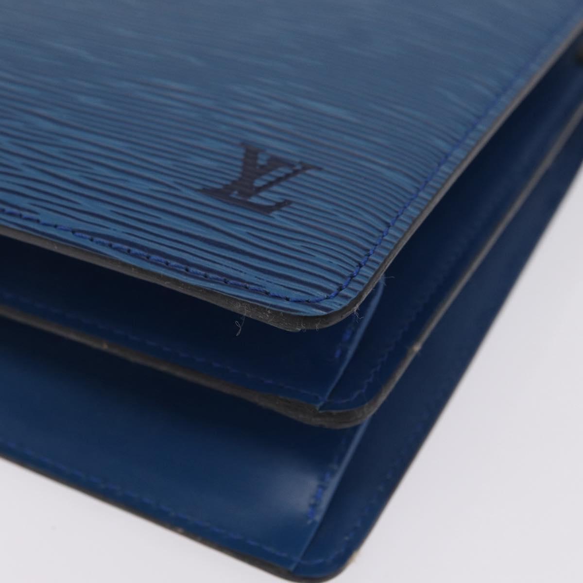 LOUIS VUITTON Epi Capuchin Shoulder Bag Blue M52345 LV Auth ep16754A