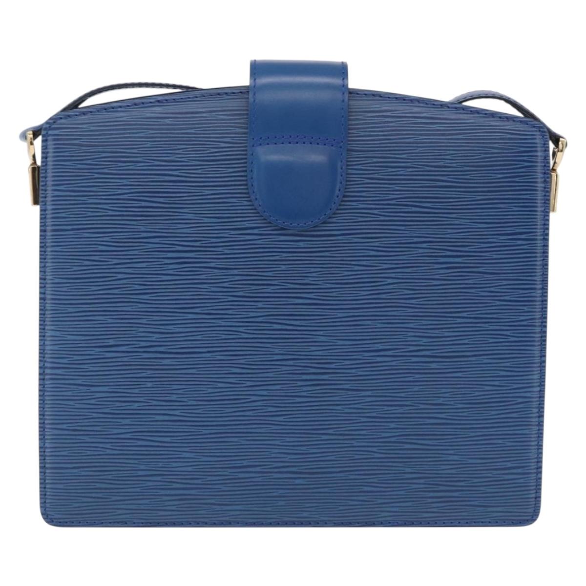 LOUIS VUITTON Epi Capuchin Shoulder Bag Blue M52345 LV Auth ep16754A