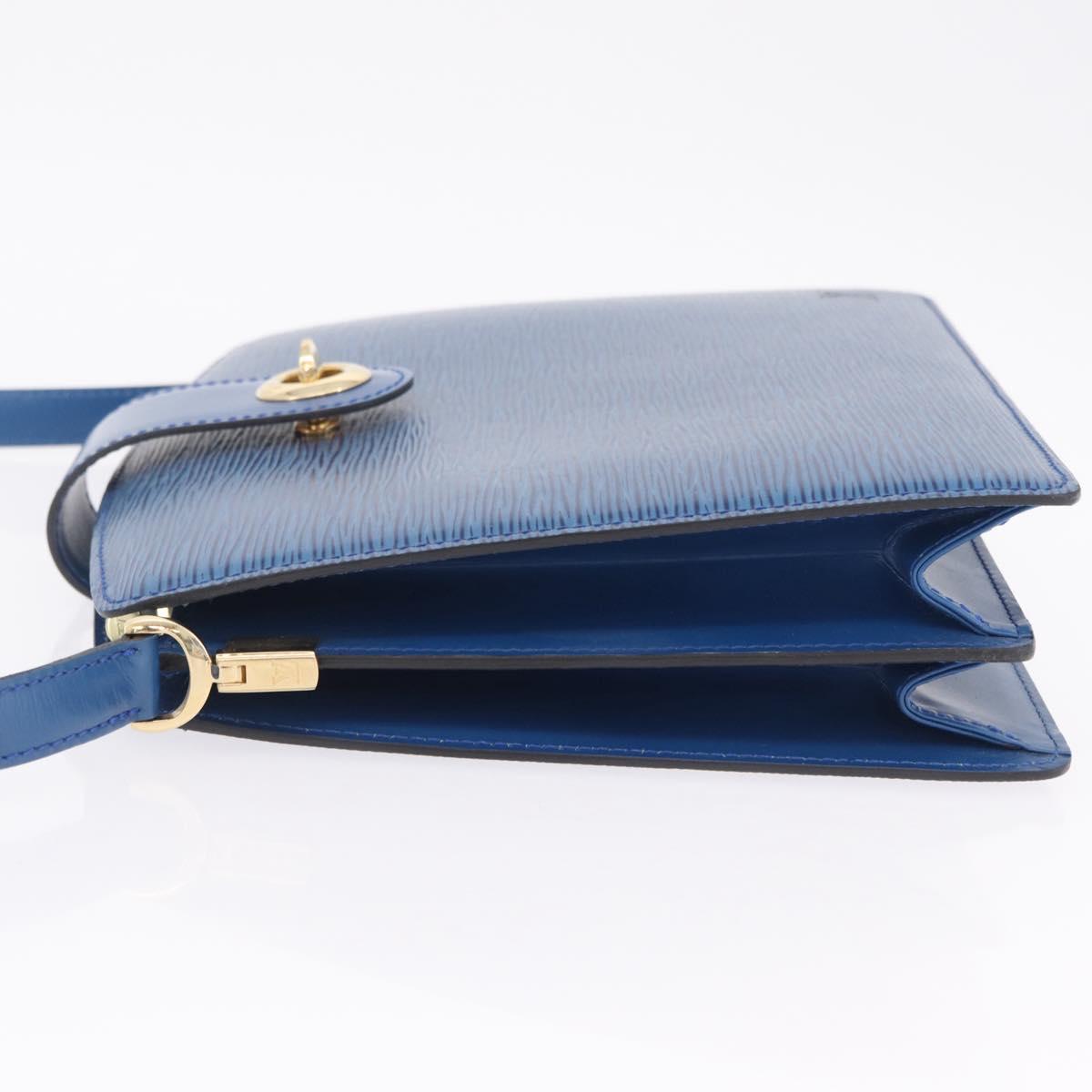 LOUIS VUITTON Epi Capuchin Shoulder Bag Blue M52345 LV Auth ep16754A