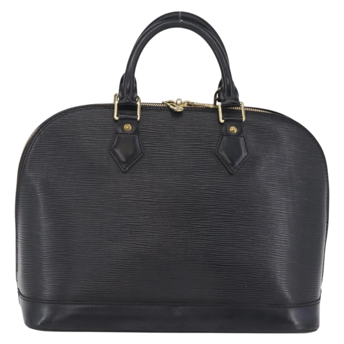 LOUIS VUITTON Epi Alma Hand Bag Noir M52142 LV Auth ep16759