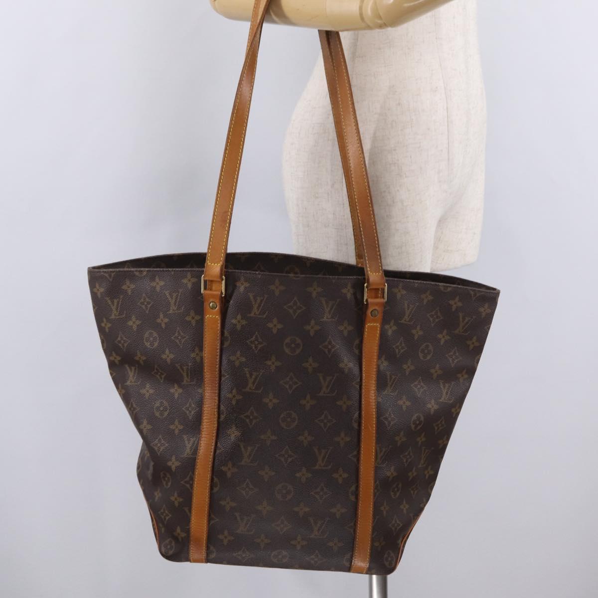 LOUIS VUITTON Monogram Sac Shopping Tote Bag M51108 LV Auth ep16761