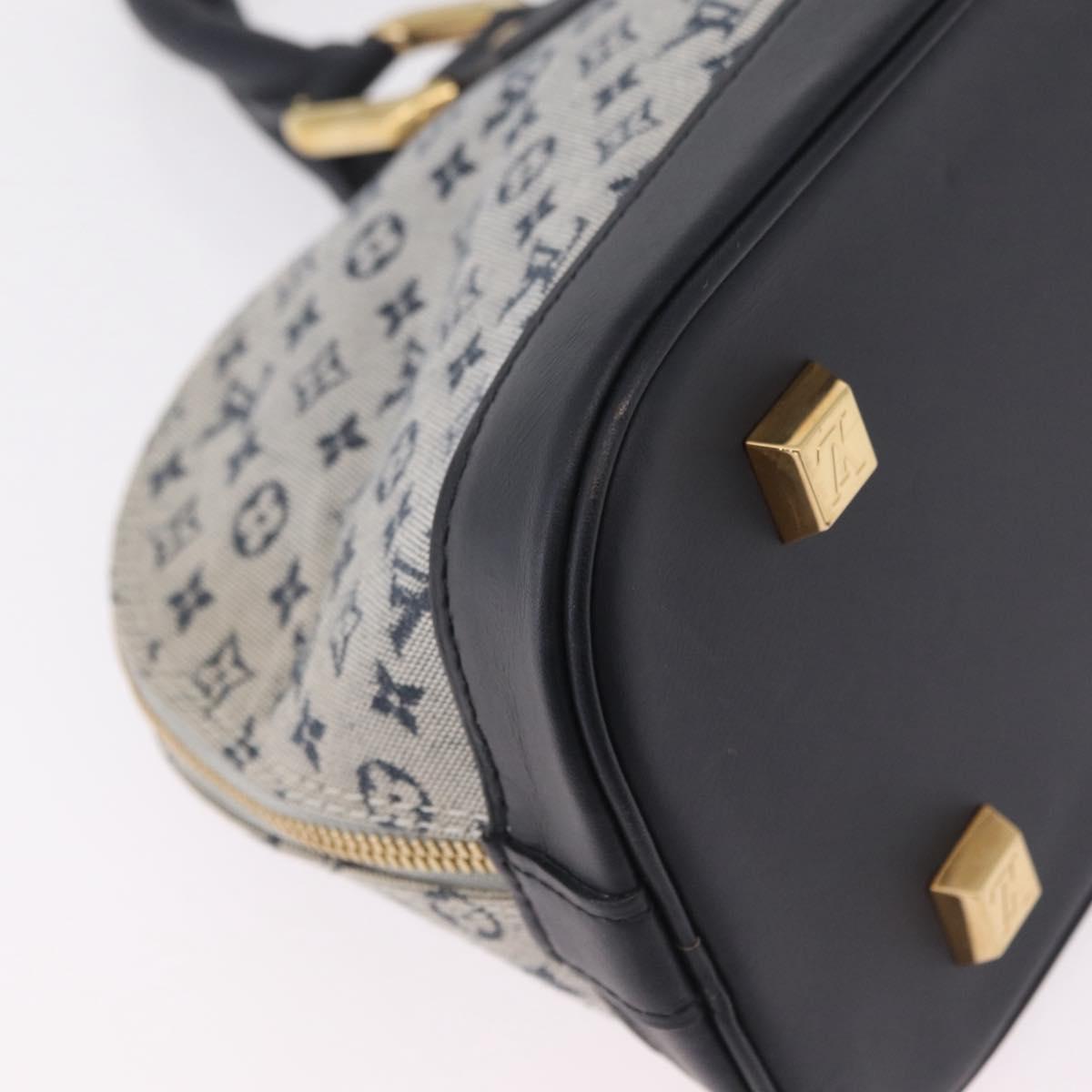 LOUIS VUITTON Monogram Mini Alma Ron Hand Bag Blue M92205 LV Auth ep16764V