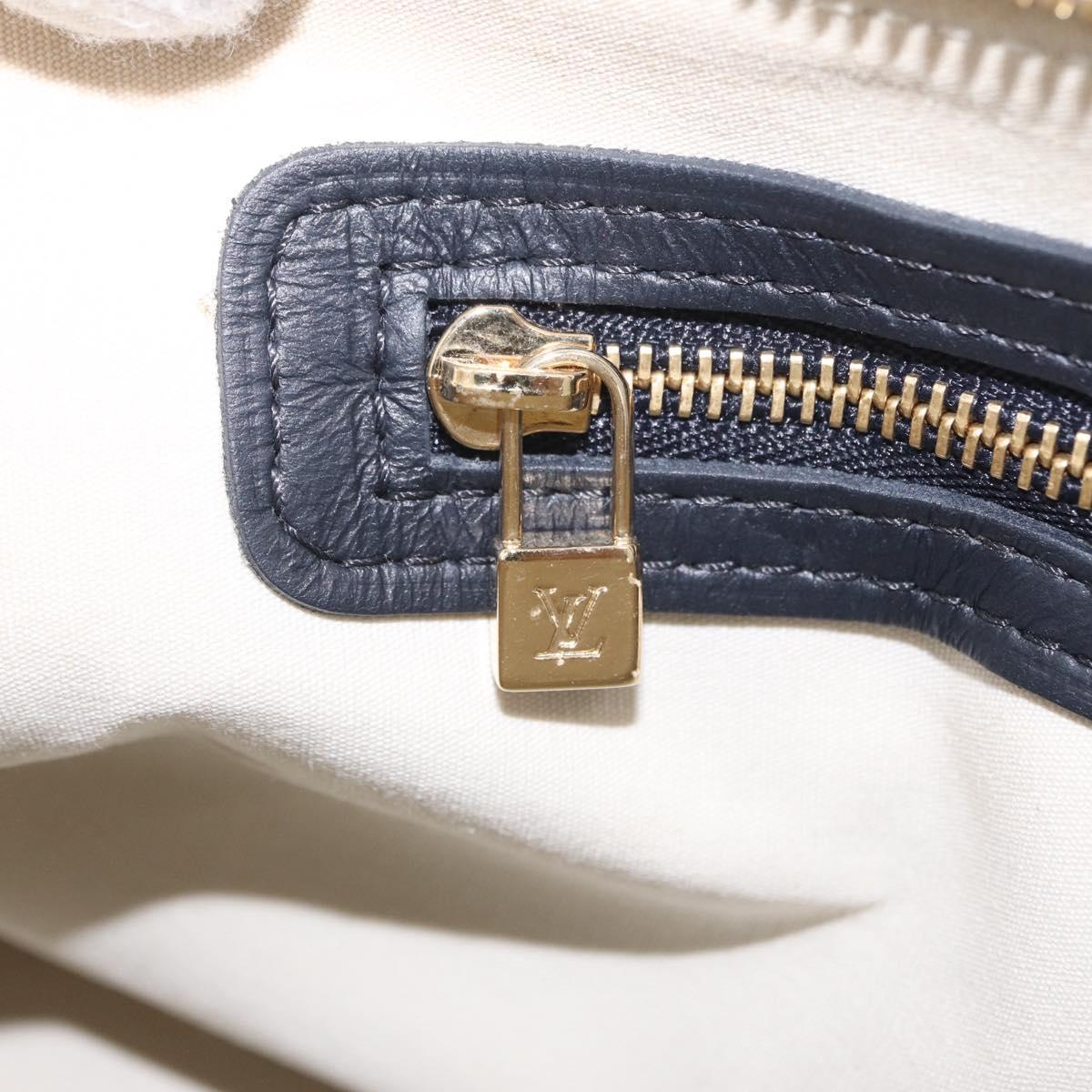 LOUIS VUITTON Monogram Mini Alma Ron Hand Bag Blue M92205 LV Auth ep16764V