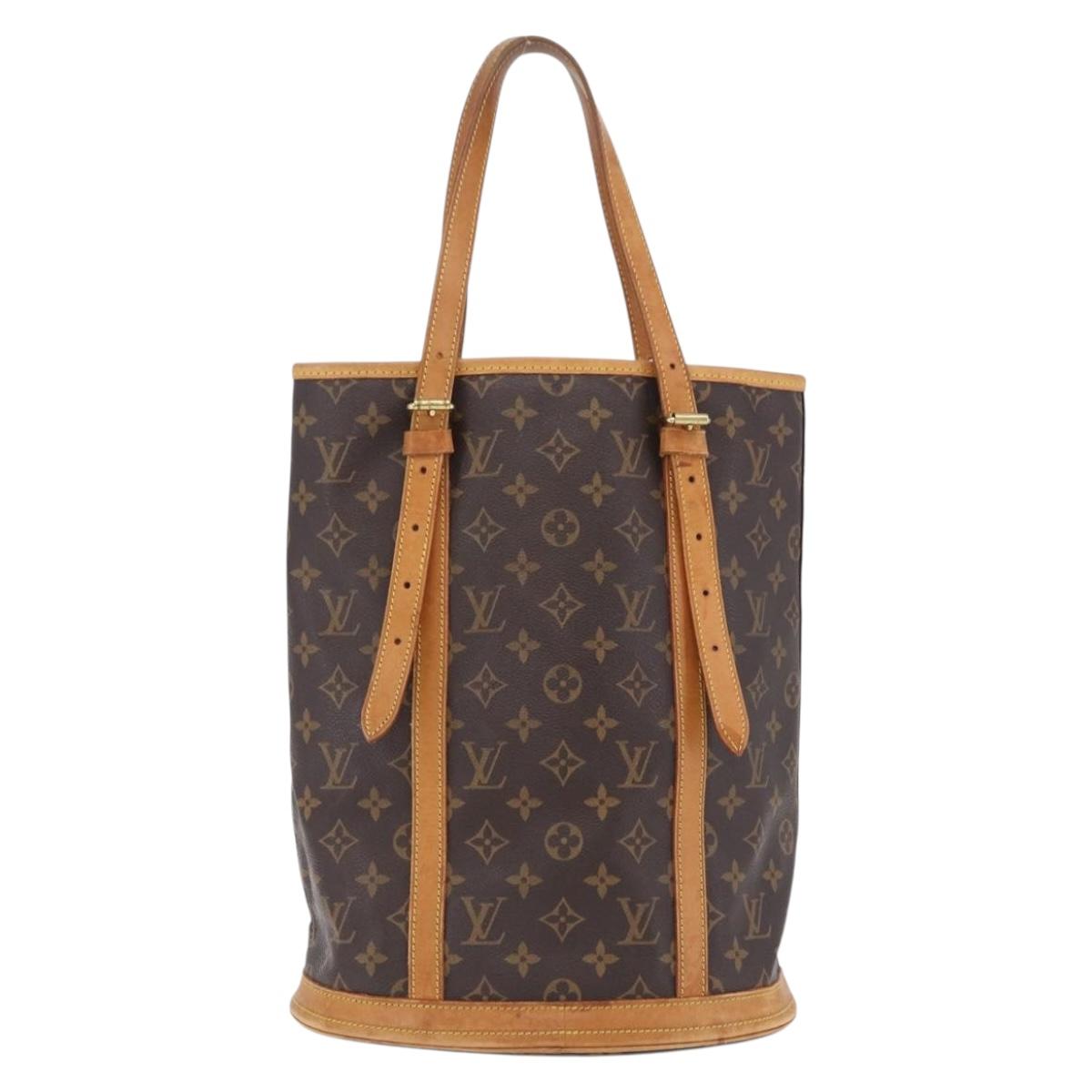 LOUIS VUITTON Monogram Bucket GM Shoulder Bag M42236 LV Auth ep16766