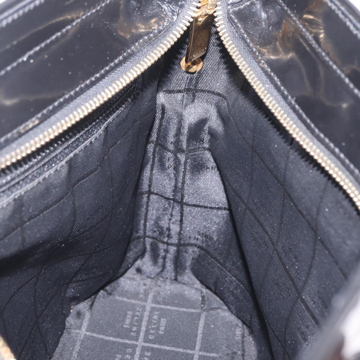 CELINE Macadam Tote Bag PVC Brown Gold Tone Auth ep16772A
