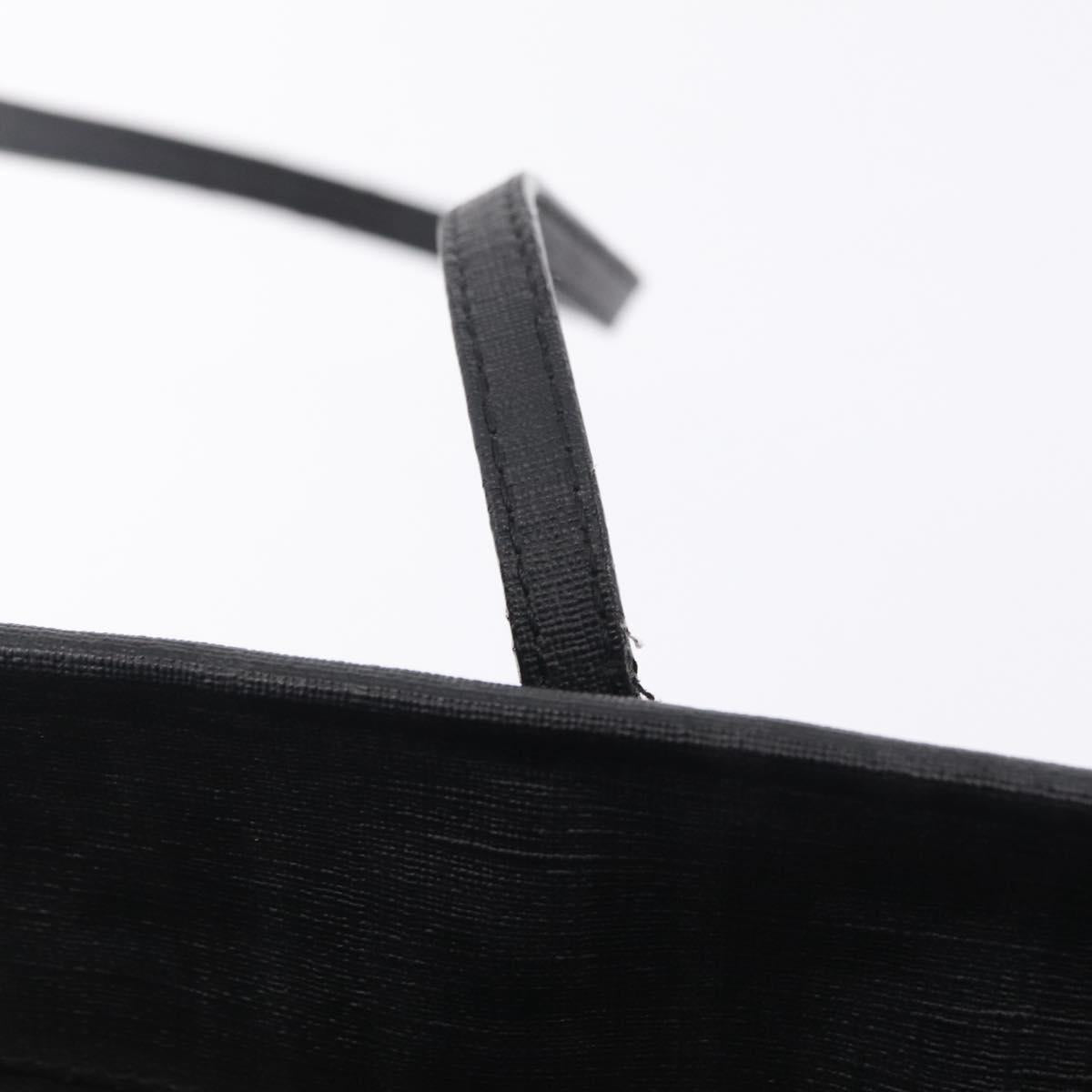FENDI Zucca Canvas Tote Bag PVC Black Gold Auth ep16805A