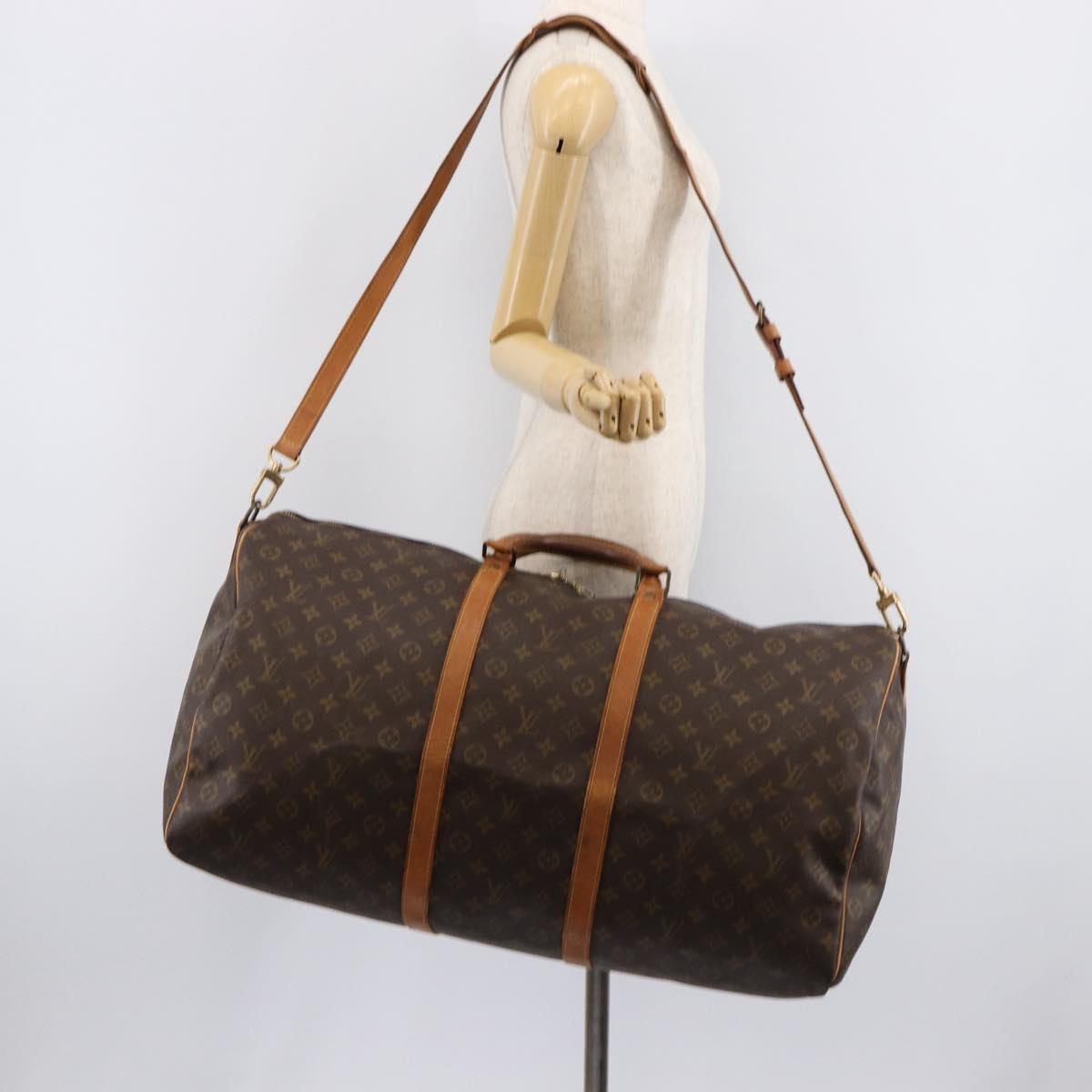 LOUIS VUITTON Monogram Keepall Bandouliere 60 Boston Bag M41412 LV Auth ep16811