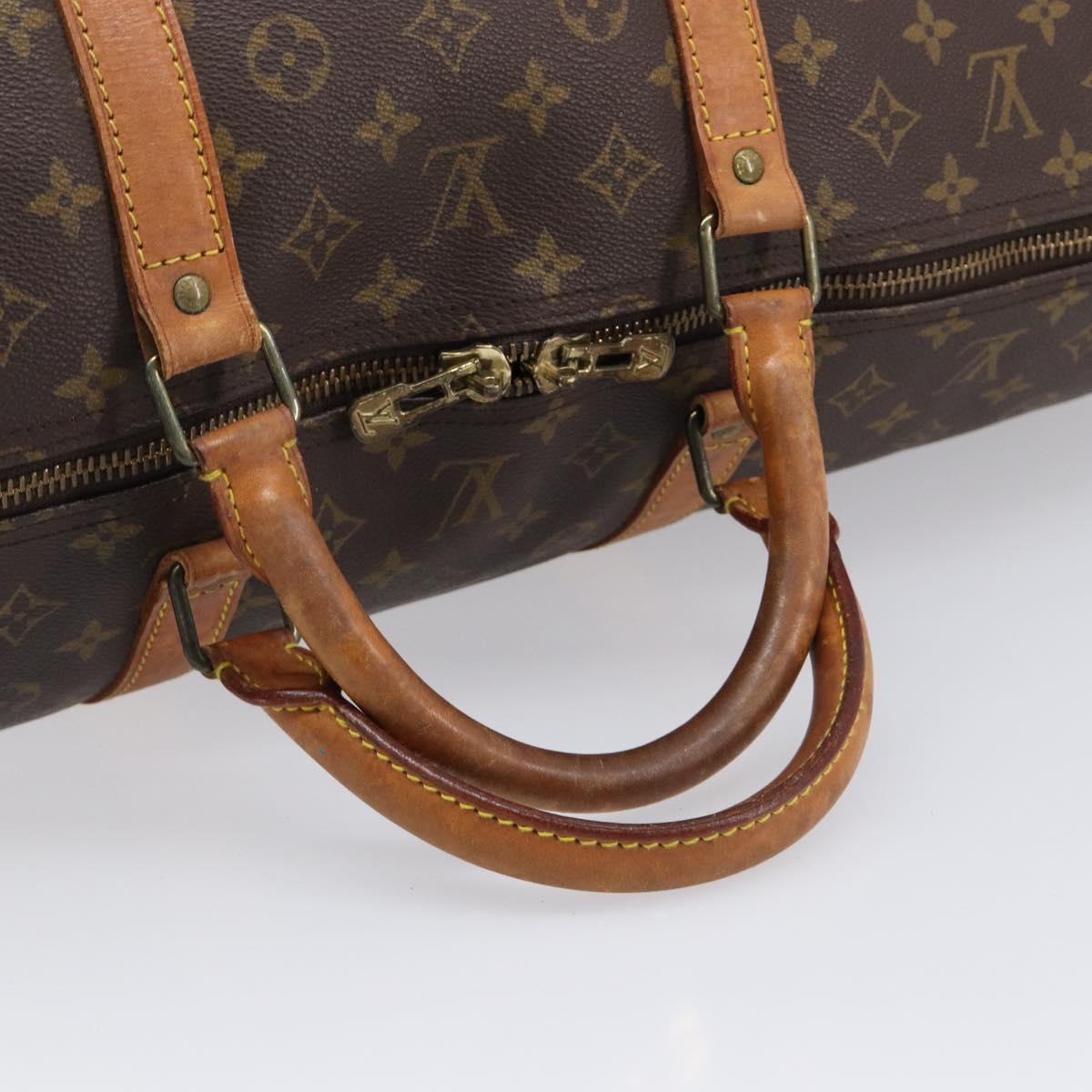 LOUIS VUITTON Monogram Keepall Bandouliere 60 Boston Bag M41412 LV Auth ep16811