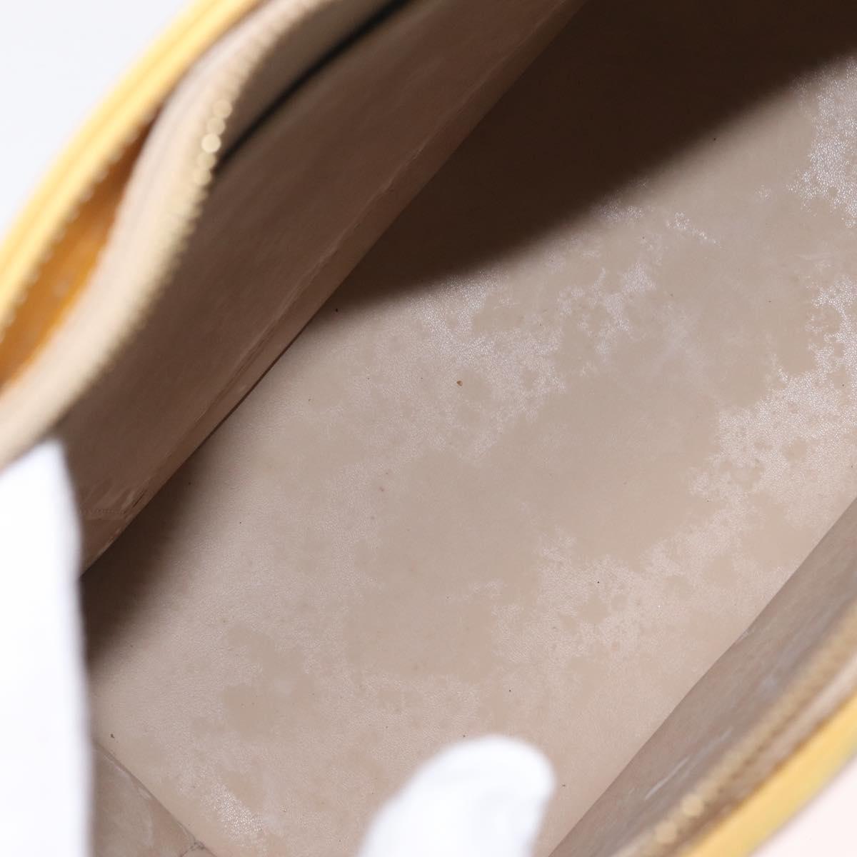 LOUIS VUITTON Monogram Vernis Houston Hand Bag Beige M91004 LV Auth ep16815