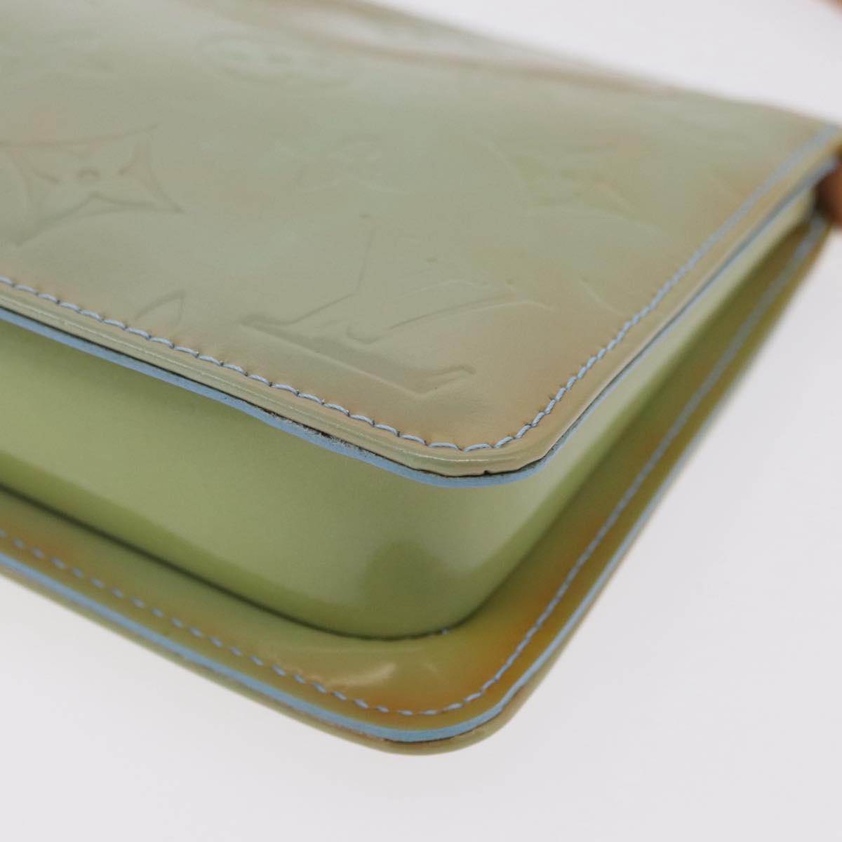 LOUIS VUITTON Monogram Vernis Lexington Pouch Baby Blue M91011 LV Auth ep16827A